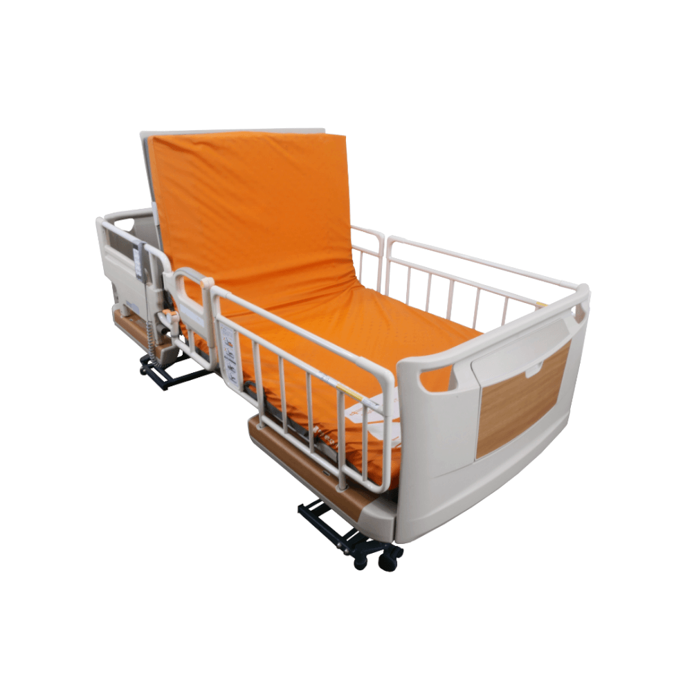 เตียงผู้ป่วยไฟฟ้า PARAMOUNT BED รุ่น Rakusho Z สีเรซิ่น พร้อมที่นอน รุ่น Stretch Fit